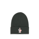 Moncler Grenoble Black Fleece Wool Beanie